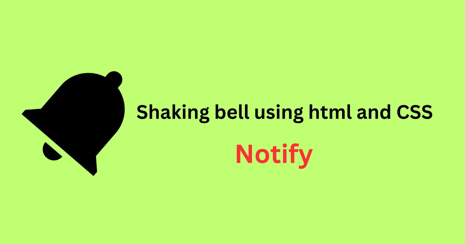 Creating a Shaking Bell Icon with Hover Effect in HTML and CSS